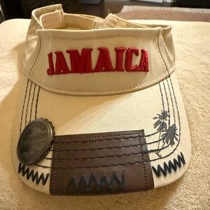 Jamaica Beige and Brown Women's Visor Hat